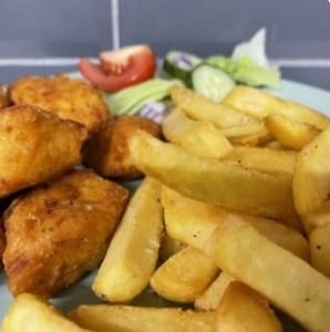 Adults Chicken Nuggets and chips